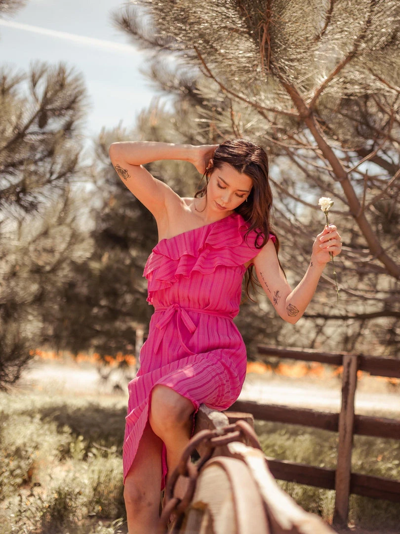 Valani Sokha Banana Midi Dress - Lilac Rose Special Occasion 5 Valani Sokha Banana Midi Dress - Lilac Rose Special Occasion