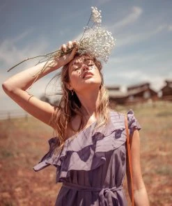 Valani Special Occasion Sokha Banana Midi Dress - Purple Sage 8 Valani Special Occasion Sokha Banana Midi Dress - Purple Sage