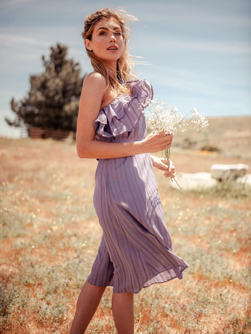 Valani Special Occasion Sokha Banana Midi Dress - Purple Sage 2 Valani Special Occasion Sokha Banana Midi Dress - Purple Sage