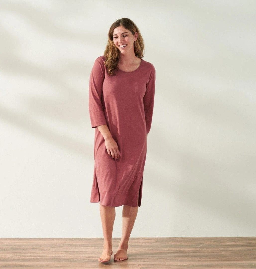 Coyuchi Best Sellers Solstice Nightgown - Rosehip 2 Coyuchi Best Sellers Solstice Nightgown - Rosehip