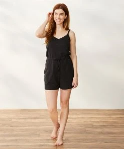 Coyuchi Solstice Short Romper - Deep Graphite 7 Coyuchi Solstice Short Romper - Deep Graphite