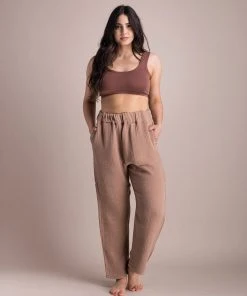 Soluna Collective Chestnut Relaxed Pants Clothing