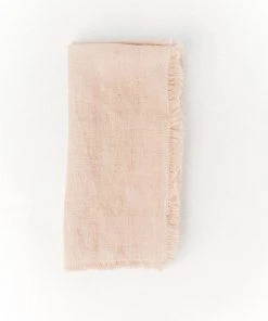 Creative Women Stone Washed Linen Napkin - Blush