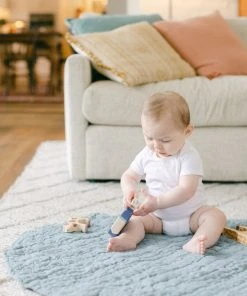 Creative Women New Arrivals Stone Washed Linen Quilted Playmat