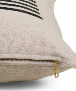 Casa Amarosa Stripe Throw Pillow Cover - Black