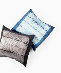 Studio Variously Ara Silk Throw Pillow - Indigo