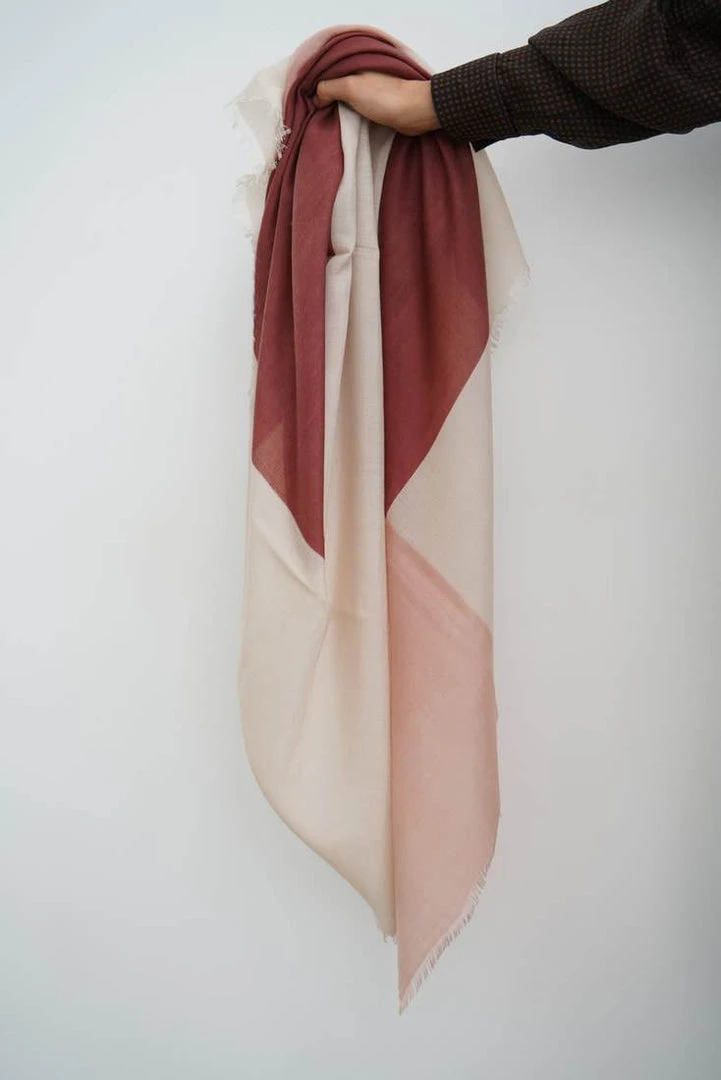 Studio Variously Rosewood Blok Silk And Cashmere Scarf Accessories 5 Studio Variously Rosewood Blok Silk And Cashmere Scarf Accessories