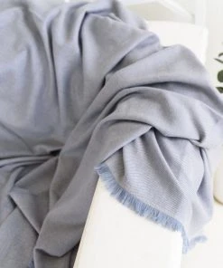 Studio Variously Boro Merino Wool Throw Blanket