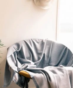 Studio Variously Boro Merino Wool Throw Blanket