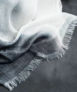 Studio Variously Granite Linen Scarf