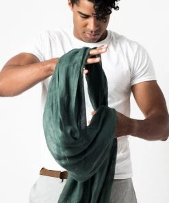 Studio Variously Accessories Moss Linen Scarf 