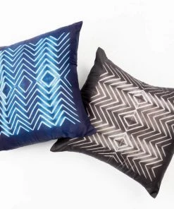 Studio Variously Naami Silk Throw Pillow - Indigo Home Goods 9 Studio Variously Naami Silk Throw Pillow - Indigo Home Goods