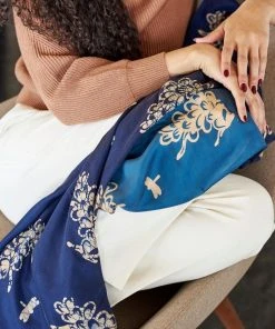 Studio Variously Oraa Indigo Silk Scarf