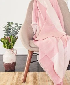 Studio Variously Rosa Merino Throw Blanket