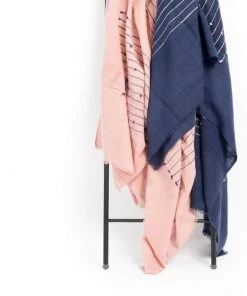 Studio Variously Home Goods Rosewood Indigo Throw Blanket