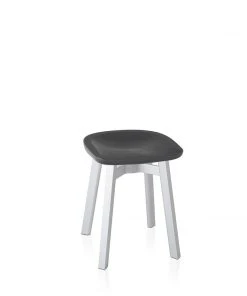 Emeco Su Small Stool - Aluminum Frame