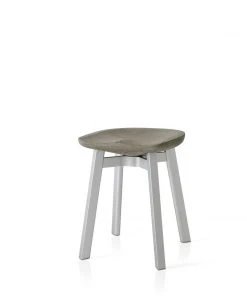Emeco Su Small Stool - Aluminum Frame