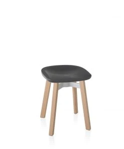 Emeco Su Small Stool - Wood Frame