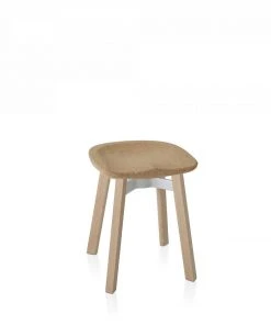 Emeco Su Small Stool - Wood Frame