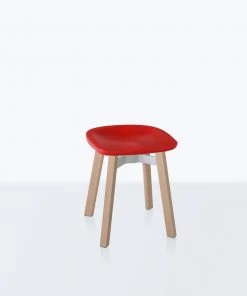 Emeco Su Small Stool - Wood Frame