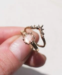 Iron Oxide Jewelry Sunburst Stacking Ring Set 7 Iron Oxide Jewelry Sunburst Stacking Ring Set