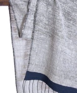 Swahili African Modern Ethiopian Stella Shawl - Blue Accessories