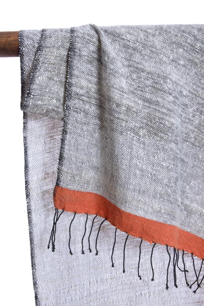 Swahili African Modern Accessories Ethiopian Stella Shawl - Coral 4 Swahili African Modern Accessories Ethiopian Stella Shawl - Coral