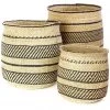 Swahili African Modern Iringa Baskets - Black Accents Best Sellers