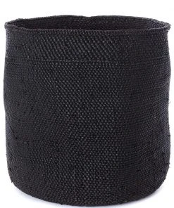 Swahili African Modern Iringa Baskets - Solid Black Home Goods