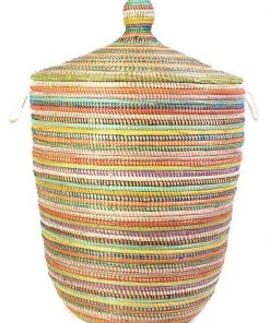 Swahili African Modern Large Rainbow Prayer Mat Hamper Home Goods