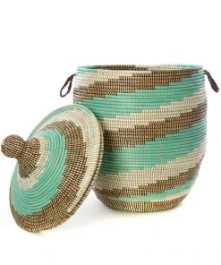 Swahili African Modern Large Sahel Sky Laundry Hamper Basket Best Sellers