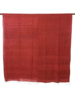Swahili African Modern Rust Red Gabi Tablecloth / Throw Blanket