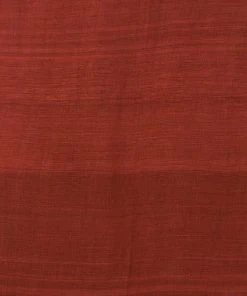 Swahili African Modern Rust Red Gabi Tablecloth / Throw Blanket