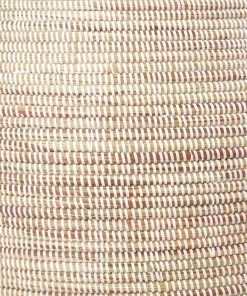 Swahili African Modern Senegalese Tall White Bongo Hamper Basket Best Sellers