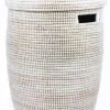 Swahili African Modern Solid White Peace Corps Hamper