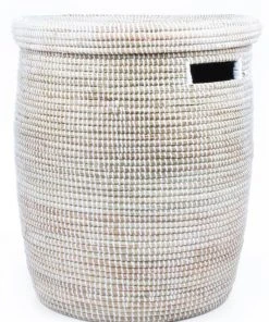 Swahili African Modern Solid White Peace Corps Hamper