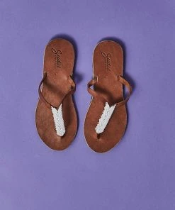 Swahili Coast Design Compass Sandals - White Shoes
