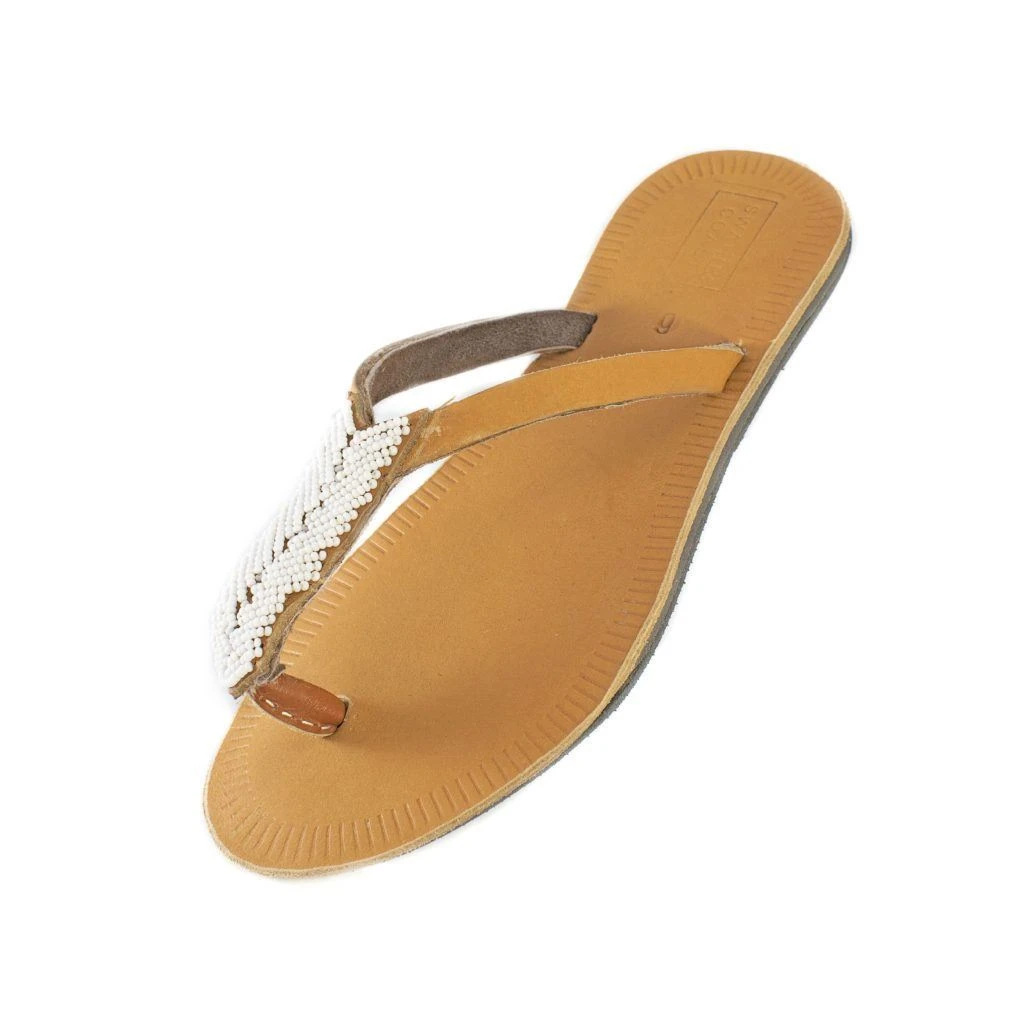 Swahili Coast Design Compass Sandals - White Shoes 3 Swahili Coast Design Compass Sandals - White Shoes