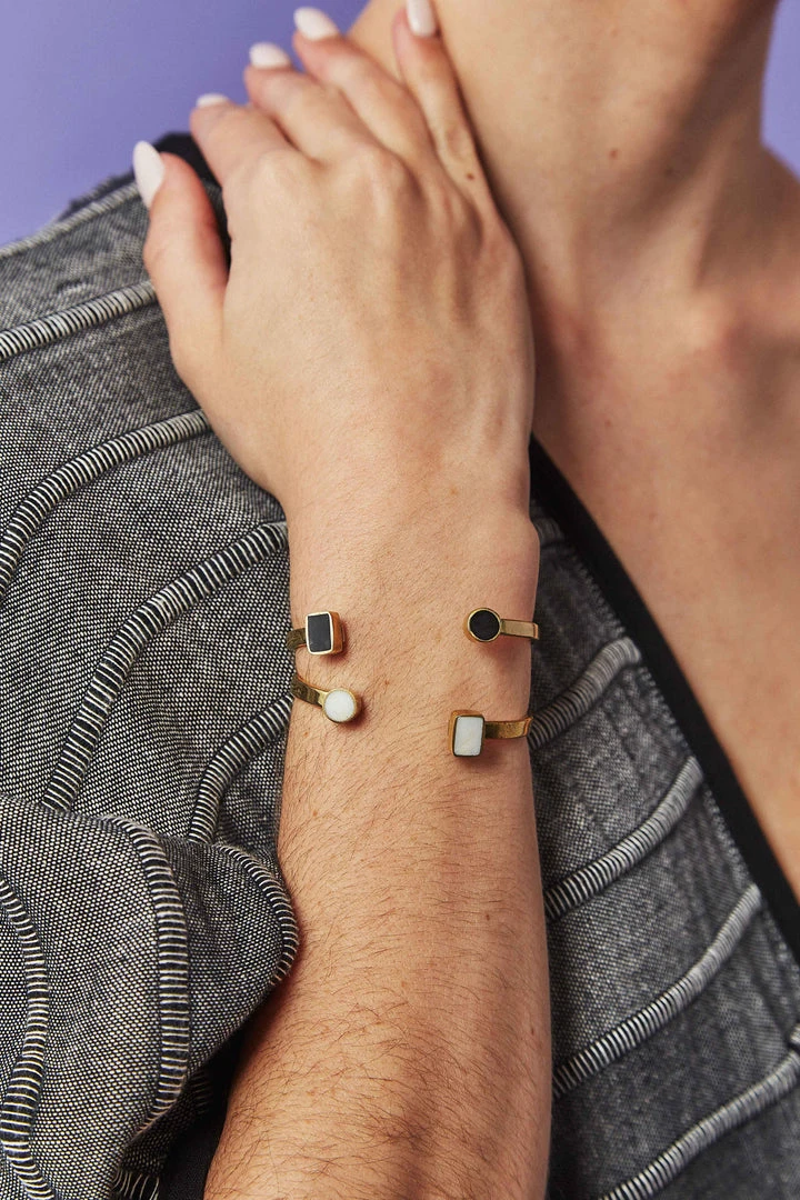 Swahili Coast Design Geometric Horn Cuff 2 Swahili Coast Design Geometric Horn Cuff