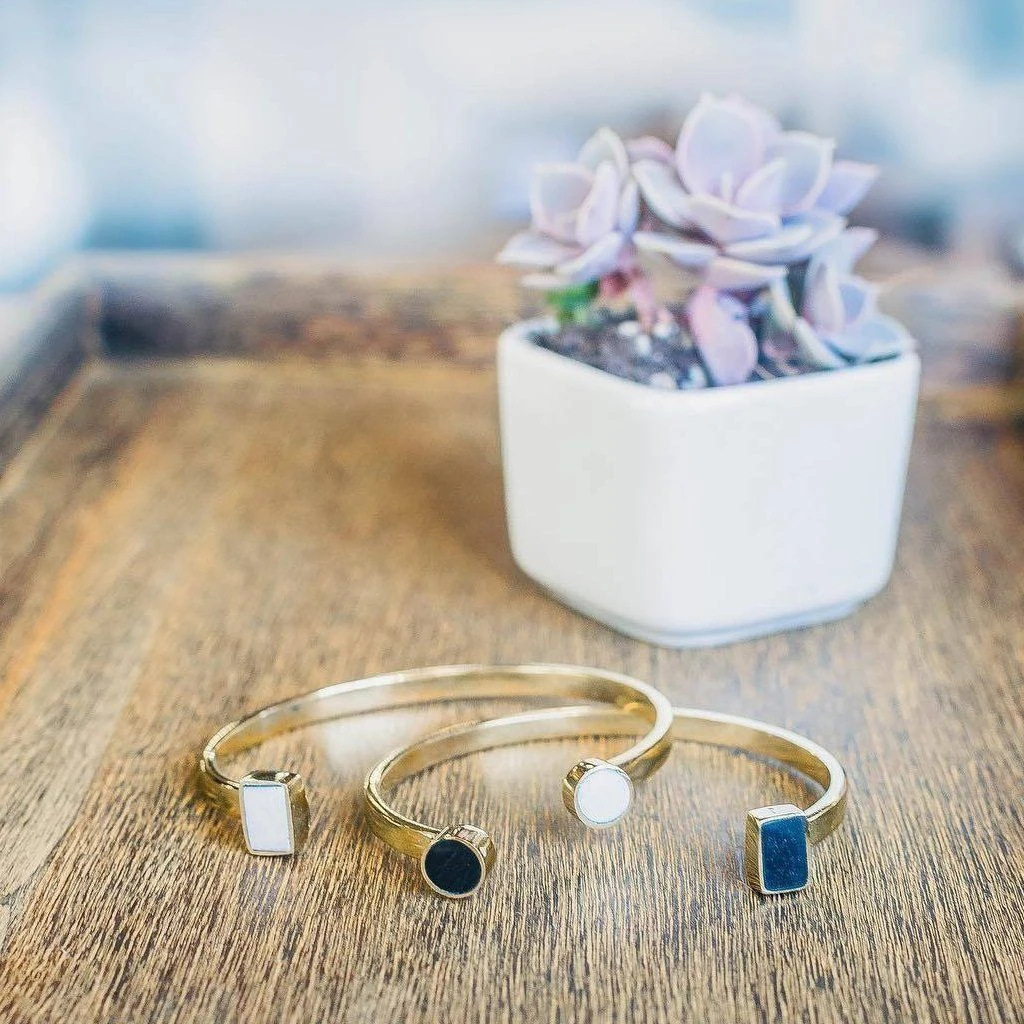 Swahili Coast Design Geometric Horn Cuff 4 Swahili Coast Design Geometric Horn Cuff