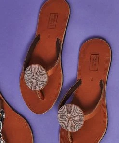 Swahili Coast Design Iris Sandals - Champagne