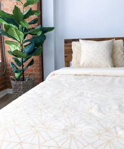 Symbology Best Sellers Reversible Duvet Cover - Cream + Tan