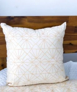 Symbology Reversible Pillowcase - Cream + Tan