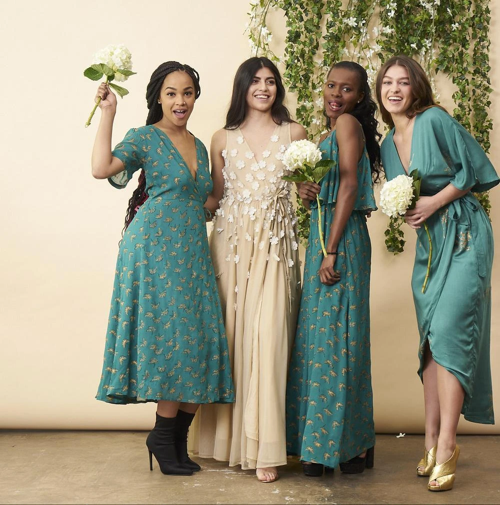 Symbology Special Occasion Floral Ombre Maxi Gown - Champagne + Cream Symbology Special Occasion Floral Ombre Maxi Gown - Champagne + Cream