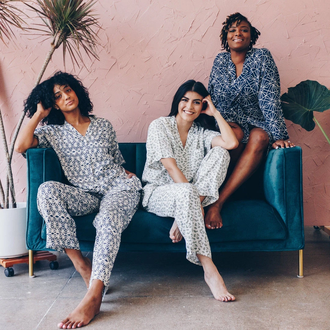 Symbology Geo Starburst Modal Pajama Set - Navy + Cream Symbology Geo Starburst Modal Pajama Set - Navy + Cream