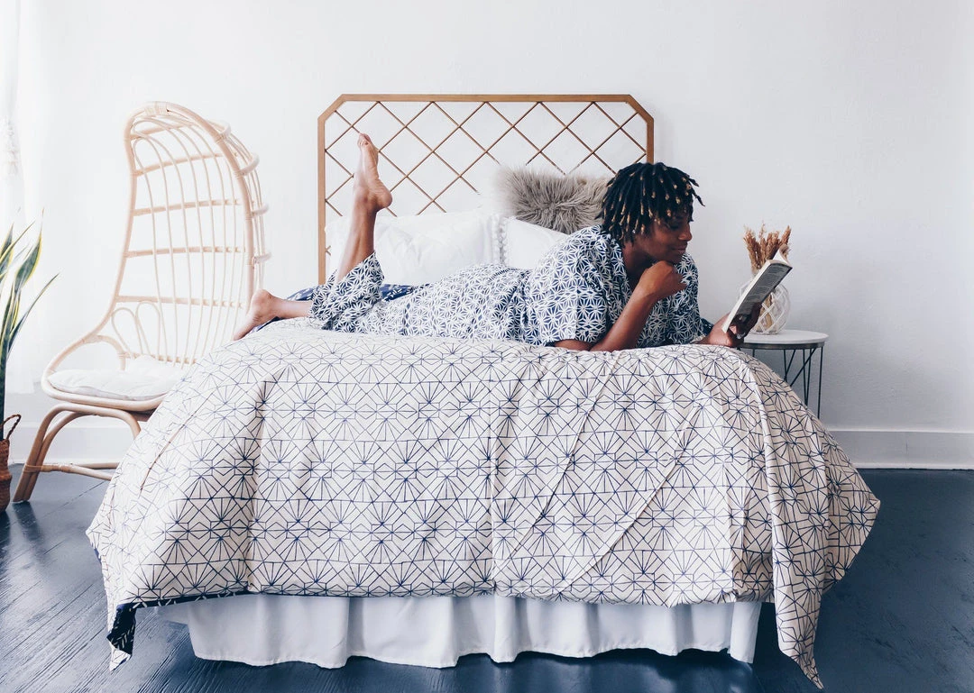 Symbology Geo Starburst Modal Pajama Set - Navy + Cream Symbology Geo Starburst Modal Pajama Set - Navy + Cream