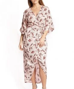 Symbology Hibiscus Flower Wrap - Rose + Berry