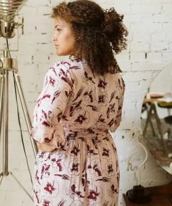 Symbology Hibiscus Flower Wrap - Rose + Berry