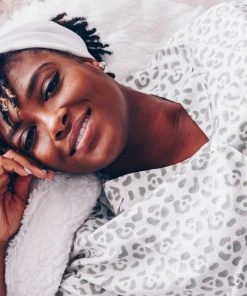 Symbology Best Sellers Modal Leopard Pajama Set - Cream + Sage