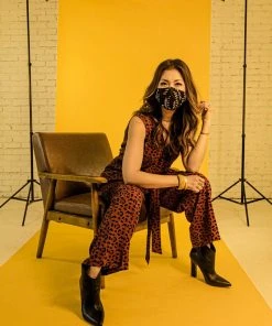 Symbology Clothing Leopard Sleeveless Jumpsuit - Sierra + Black 9 Symbology Clothing Leopard Sleeveless Jumpsuit - Sierra + Black